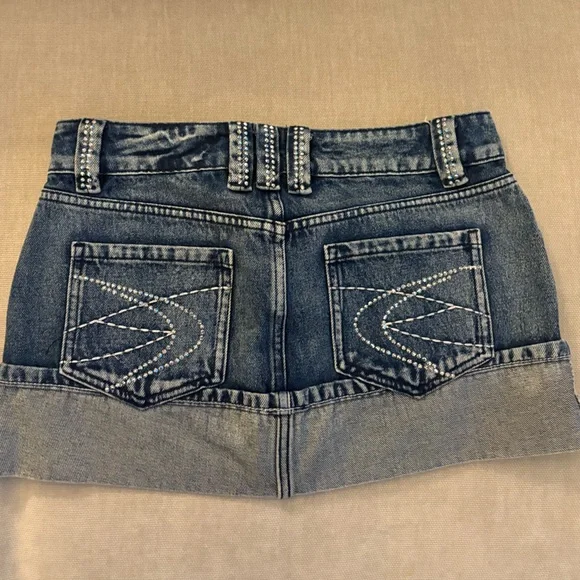 Jaded London Blue Denim Skirt - Picture 2 of 4